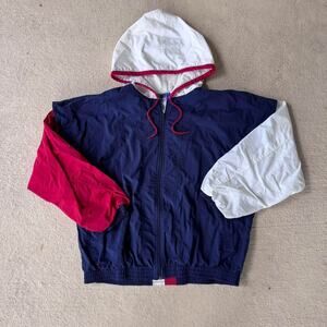 Men's XL Vintage Full Zip Windbreaker Jacket